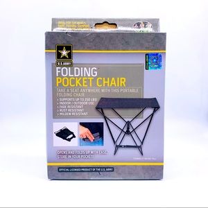 U.S. Army Folding Pocket Chair Portable Chair